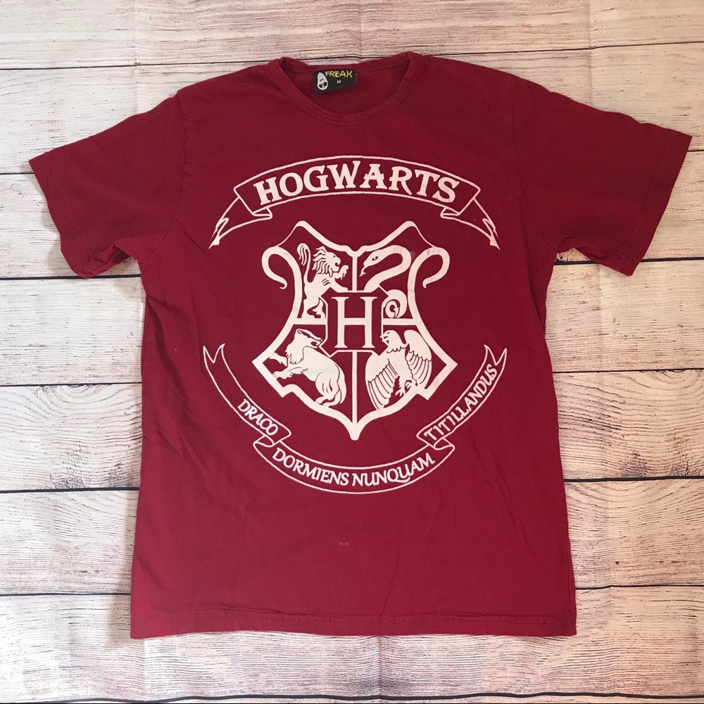 Freak Maroon Hogwarts Crest Tee